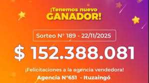 El afortunado ganador de la Poceada Correntina, que se llevó más de $152 millones, aún no se ha presentado